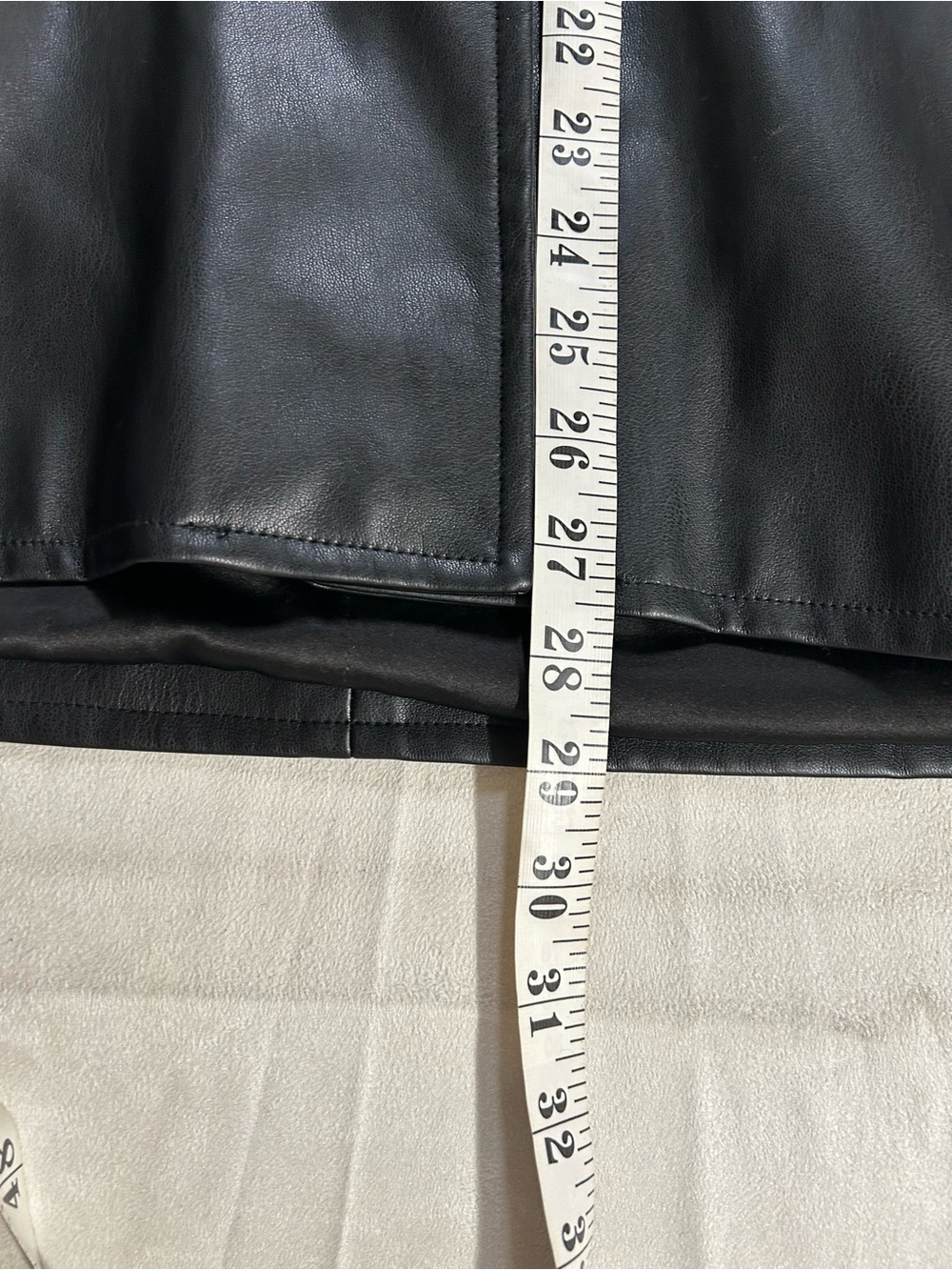 WEWOREWHAT Faux Leather Blazer Black Size Medium Like New - Picture 10 of 10